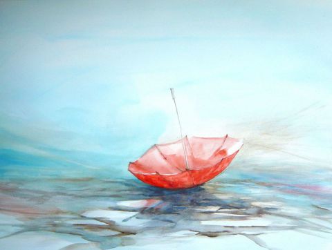 Le parapluie rouge